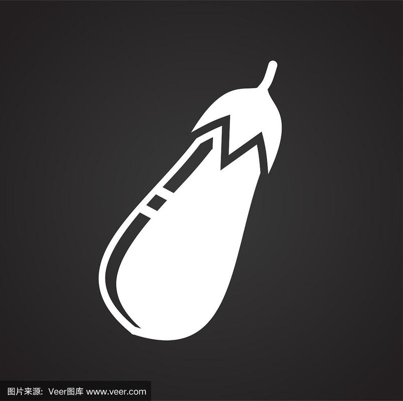 茄子网络 黑色背景下的现代简约矢量标志设计